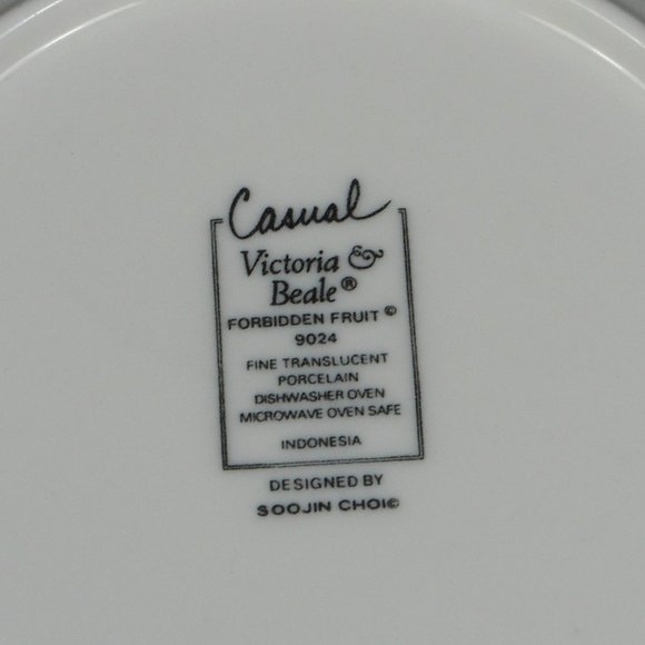 6 sets of beautiful tea cups & saucers. Victoria & Beale 9024 Forbidden Fruit - Picture 5 of 8